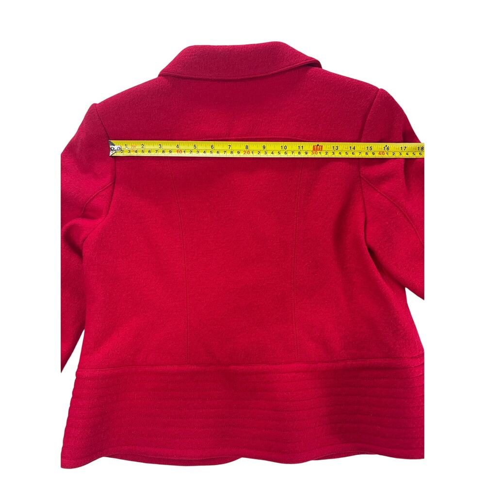 Pendleton Wool Jacket Red Womens Petite Large Bla… - image 9